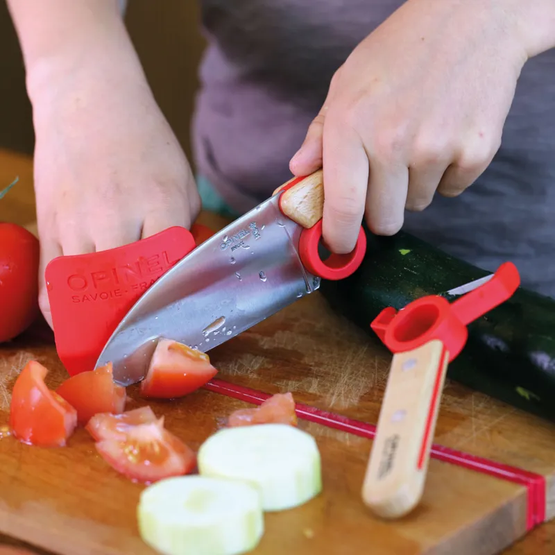 Opinel Le Petit Chef Kitchen Knife and Peeler Set-4